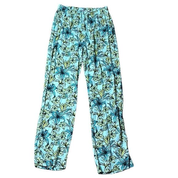 Beach riot Beachy Hawaiian colorful floral loungewear drawstring pants medium - Picture 2 of 7